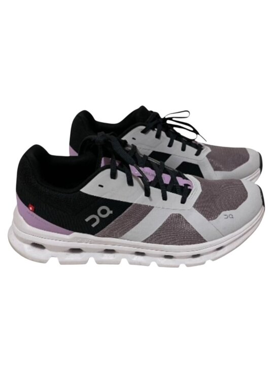 On Clouds Shoes - On Clouds Cloudrunner Size 10 Women Athletic Sneaker in Heron/Black EUC